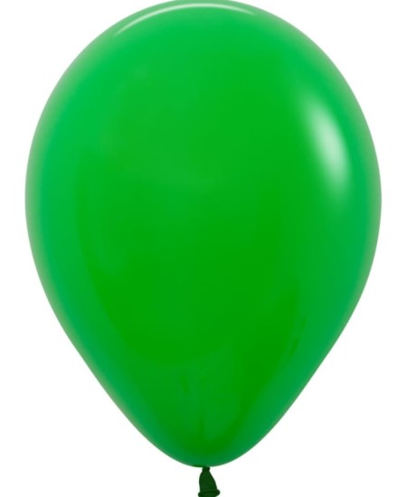 BOLSA 12 GLOBOS VERDE TREBOL