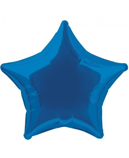 Globo Foil Estrella Azul Metalizado 50 cm | Globo de Helio