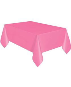 Mantel Plástico Rectangular Rosa 137x274 cm
