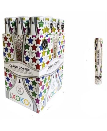 Cañón de Confeti Estrellas Multicolor 40 cm