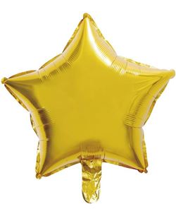 Globo Foil Estrella Dorada 45 cm para Decoración