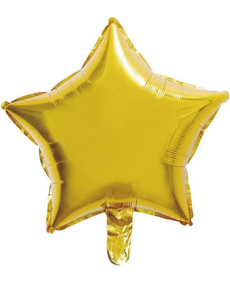 Globo Foil Estrella Dorada 45 cm para Decoración