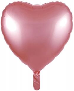 Globo Foil Corazón Oro Rosa para Decoración
