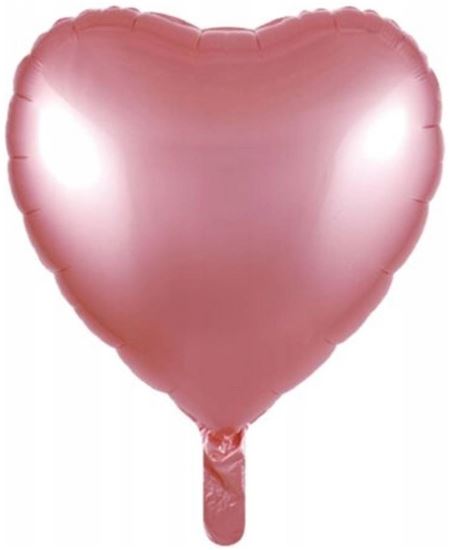 Globo Foil Corazón Oro Rosa para Decoración
