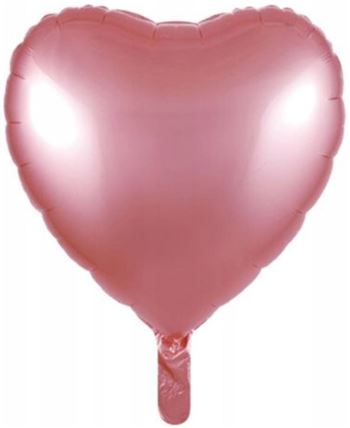 Globo Foil Corazón Oro Rosa para Decoración