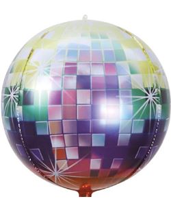 Globo Foil Bola Discoteca 55 cm Años 80 y K-Pop