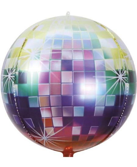 Globo Foil Bola Discoteca 55 cm Años 80 y K-Pop