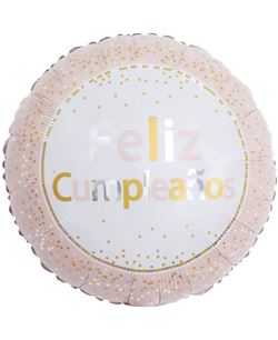Globo Foil Feliz Cumpleaños 45 cm para Fiesta