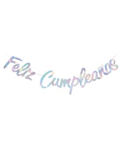 Guirnalda Feliz Cumpleaños Holográfica 1,8 m
