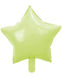 Globo Estrella Verde Pastel Metalizado 45 cm | Decoración Fiesta