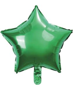 Globo Foil Estrella Verde 45 cm para Decoración