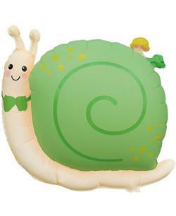 Globo Foil Caracol Verde 59x61,5 cm para Fiesta