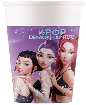 Vasos KPop Demon Hunters 200 ml | Pack 6 unidades