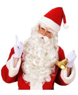 PELUCA, BARBA Y CEJAS PAPA NOEL LUJO