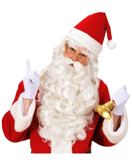 PELUCA, BARBA Y CEJAS PAPA NOEL LUJO