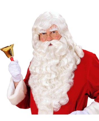 PELUCA, BARBA Y CEJAS PAPA NOEL LUJO