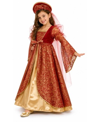 Disfraz de Princesa Medieval Anne para Nina