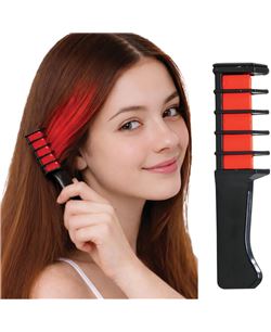 PEINE CON TIZA PARA PELO, 10 CM, ROJO | Complemento Hallowee