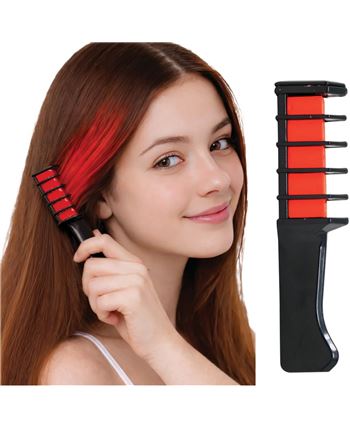 PEINE CON TIZA PARA PELO, 10 CM, ROJO | Complemento Hallowee