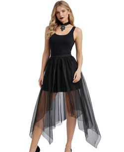 TUTU LARGO NEGRO | Complemento Halloween