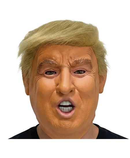 MASCARA MR. PRESIDENT CON PELO | Complemento Halloween