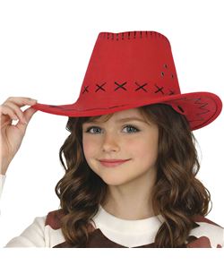 SOMBRERO VAQUERO ROJO, INFANTIL | Complemento Halloween