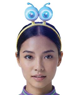 DIADEMA OJOS LUZ, AMARILLO | Complemento Halloween