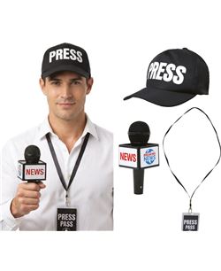 SET PERIODISTA 3 PCS | Complemento Halloween