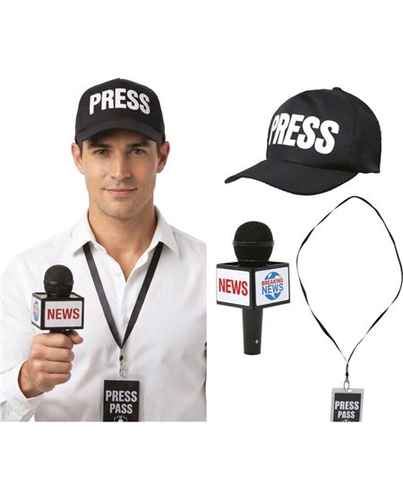 SET PERIODISTA 3 PCS | Complemento Halloween