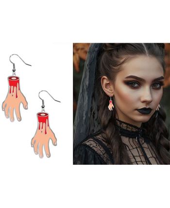 PENDIENTES MANOS SANGRIENTAS | Complemento Halloween