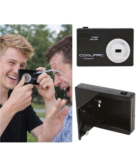 CAMARA BROMA LANZA AGUA, 6X9 CM | Complemento Carnaval