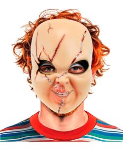 Mascara de Muñeco Diabolico Rigida | Halloween