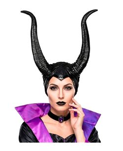 Tocado de Hada Oscura con Cuernos | Halloween