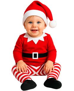 Disfraz de Elfo Divertido para Bebé | Navidad