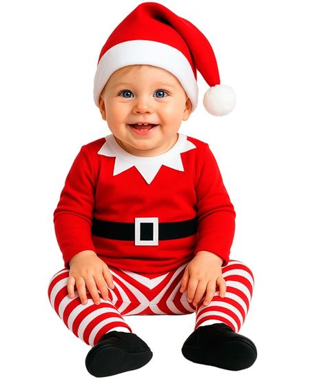 Disfraz de Elfo Divertido para Bebé | Navidad