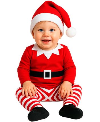Disfraz de Elfo Divertido para Bebé | Navidad