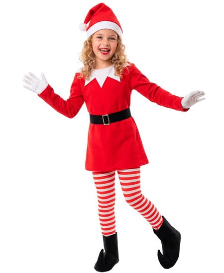 Disfraz de Elfa Divertida para Niña | Navidad
