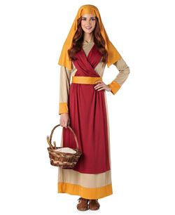 Disfraz de Hebrea Marrón para Mujer | Belén y Navidad
