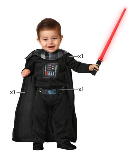 Disfraz de Galaxia Negro para Bebe | Espacial