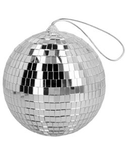 Bola de Discoteca Plateada 15 cm | Decoracion