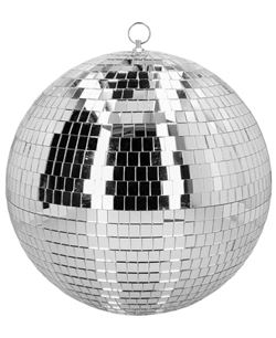 Bola de Discoteca Plateada 30 cm | Decoracion