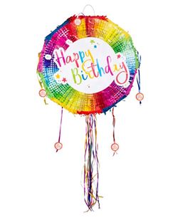 Piñata de Tiras Happy Birthday 44x44 cm | Cumple