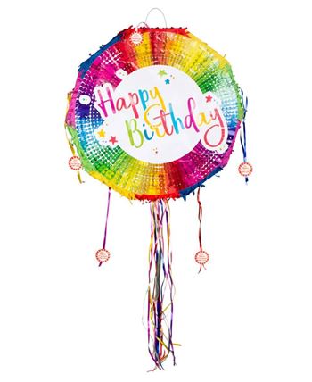 Piñata de Tiras Happy Birthday 44x44 cm | Cumple