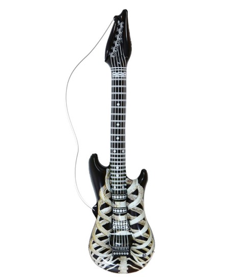 GUITARRA HUESOS ESQUELETO HINCHABLE