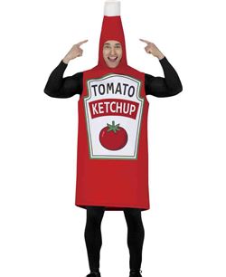 DISFRAZ DE KETCHUP UNISEX | Disfraz Carnaval