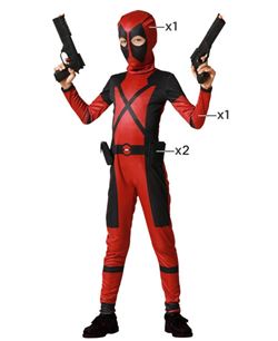 Disfraz de Heroe de Comic Rojo para Niño