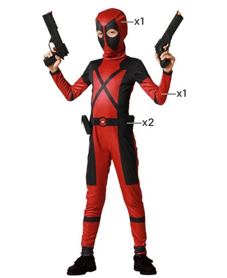 Disfraz de Heroe de Comic Rojo para Niño
