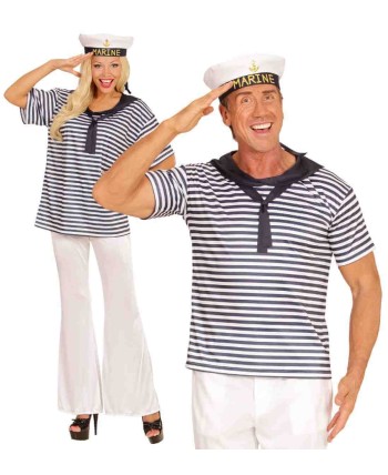 SET MARINERO CAMISETA RAYAS CON GORRO
