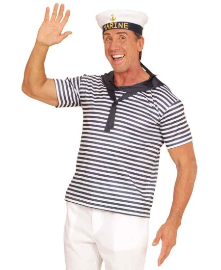 SET MARINERO CAMISETA RAYAS CON GORRO