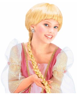 PELUCA RAPUNZEL RUBIA TRENZA EXTRALARGA